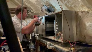 Charleston AC Repair Removing Air Handler Access Panel